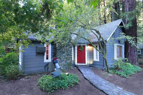 Top Airbnb: AT LaST! Hot Tub Redwoods Yard Close 2 Guerneville in Guerneville