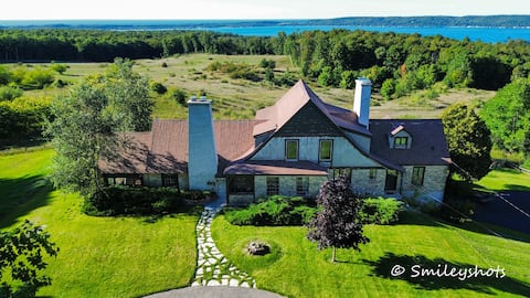 Historic Home views Crystal Lake & Lake Michigan