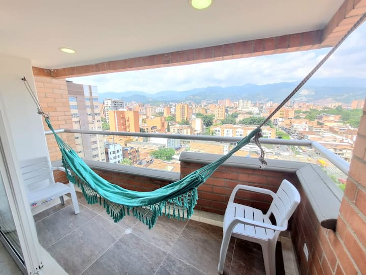 1405 Lureles 2 Alcobas Balcon - コロンビー メデジン