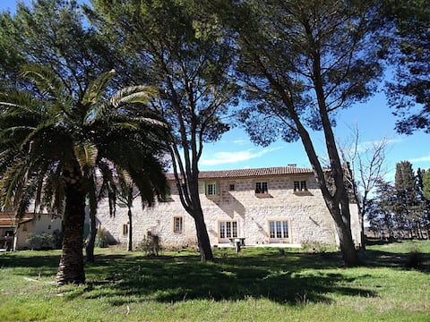 Propriété Airbnb réussie: In a farmhouse, apartment, max 5 people. Pool à Aigues Mortes