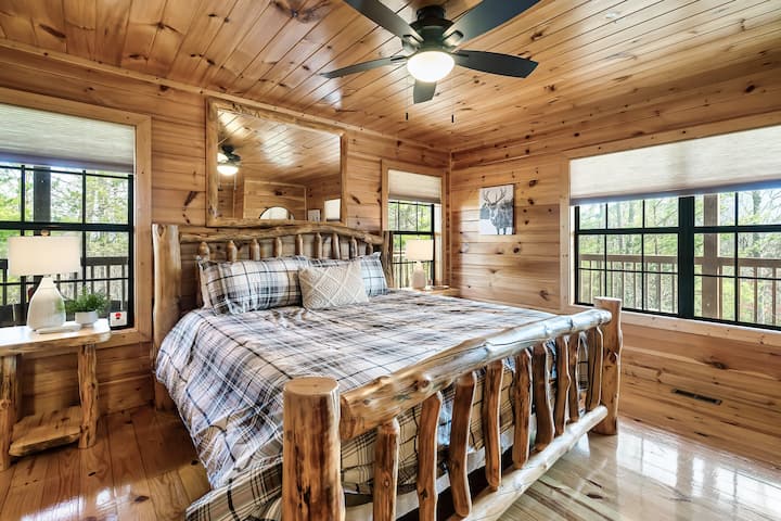 ¡Disfruta de las vistas a la montaña desde el dormitorio!