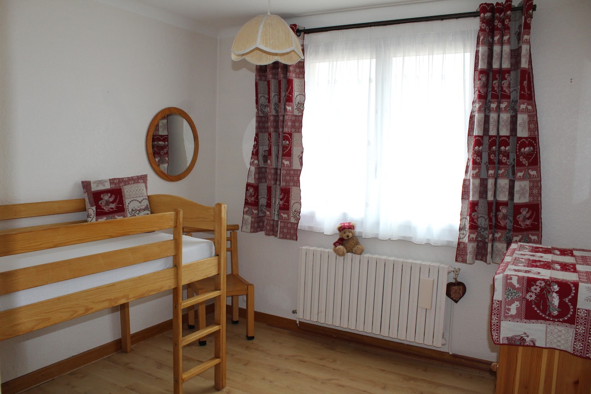 Soba u Mont Blancu, krevet za jednu osobu