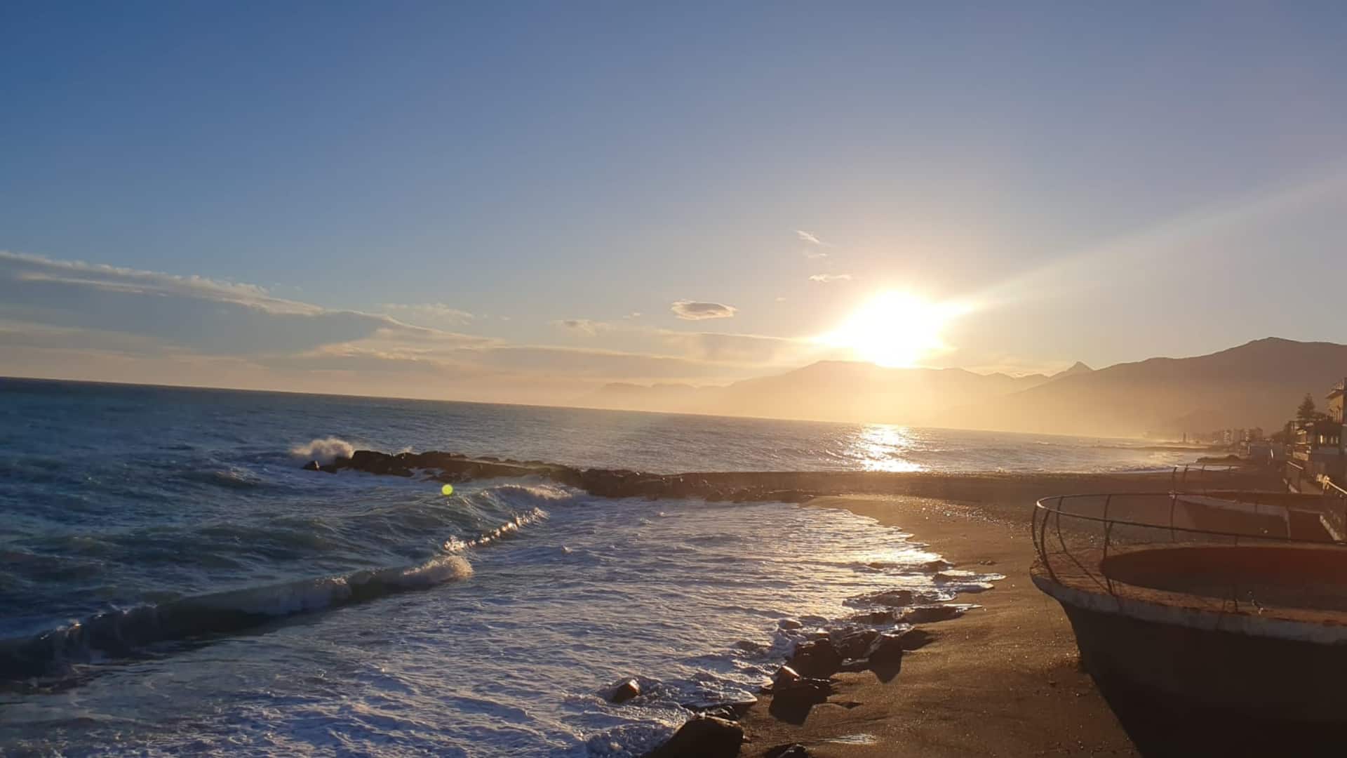 In the countryside, a stone's throw from the sea