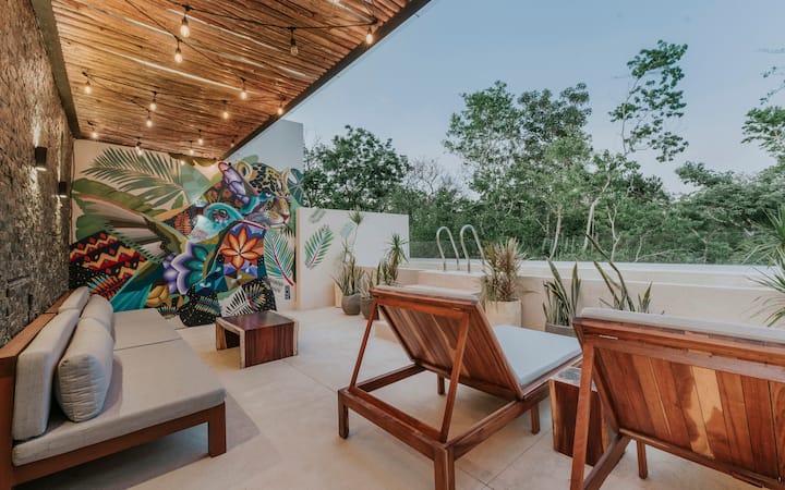 Casa Geko | Serene 3br L Private Rooftop Terrace - Mexico