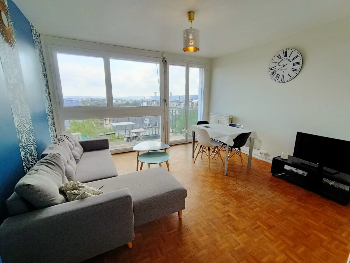 Airbnb performant: Close to Place Cauchoise and the quay à Pasteur / Saint Gervais / Mont Riboudet