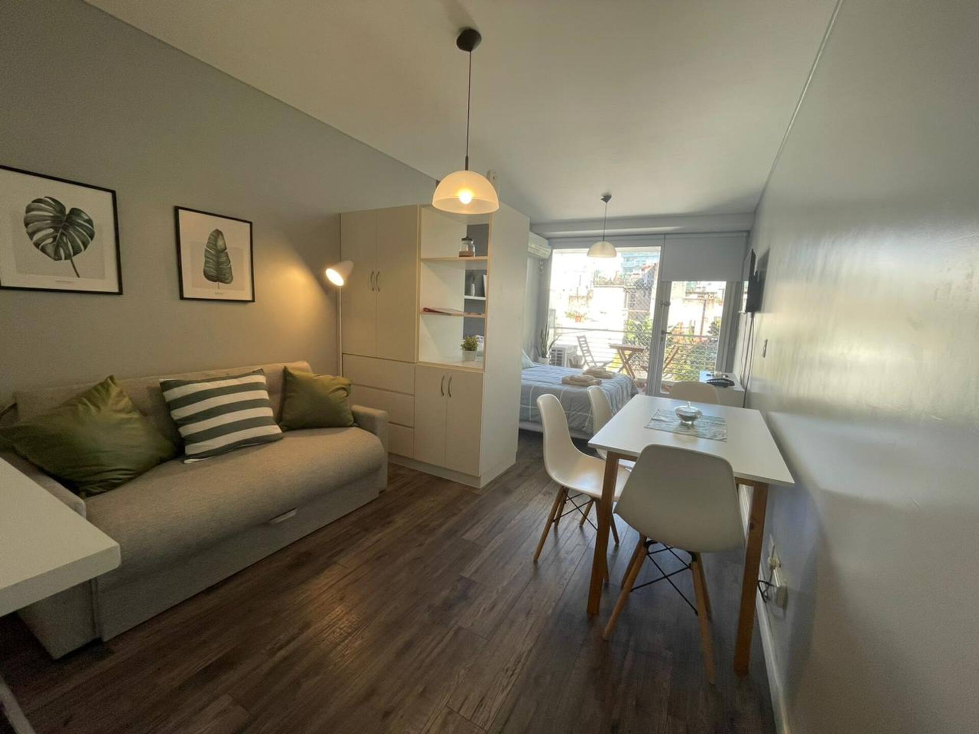Studio em San Telmo com área de piscina e lavanderia compartilhada