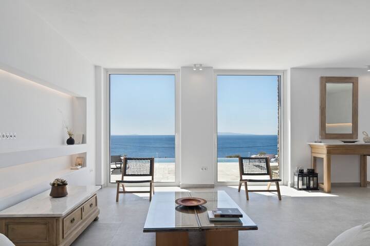 Beachfront Villa Thalassa w/ Infinity Pool | Batsi gallery image 5