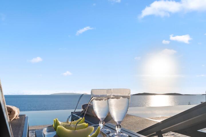Beachfront Villa Thalassa w/ Infinity Pool | Batsi gallery image 4