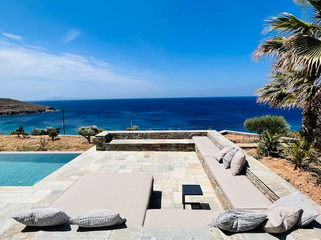 Beachfront Villa Thalassa w/ Infinity Pool | Batsi
