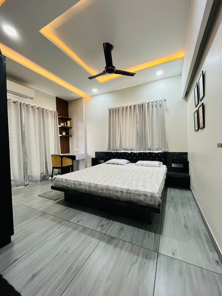 First floor room with king size bed & AC with Balcony and attached washroom