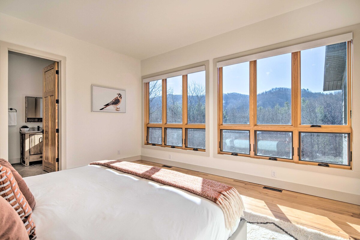 Wake up to a breathtaking view of the mountains.