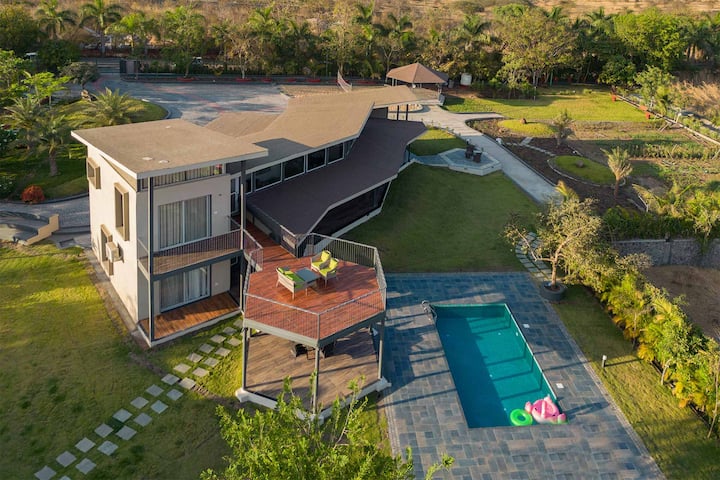 4bhk Pool Villa W/ Deck @Bel Air Mansion, Lonavala - Maharashtra