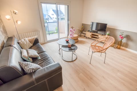 Top Airbnb: Elegant 3-room beachfront by Groom* à Ploemeur