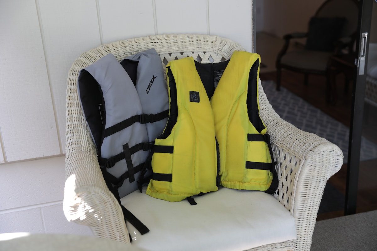 Two Kayaks Available with Life Vests