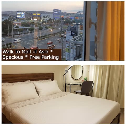 Jorge and Berna's 1BR Shell MOA w/FREE parking