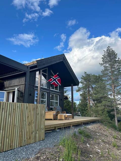 Summer vacation at Blefjell – High-standard cabin with Jacuzzi
