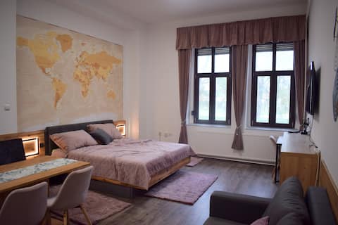 Studio apartment with closed parking