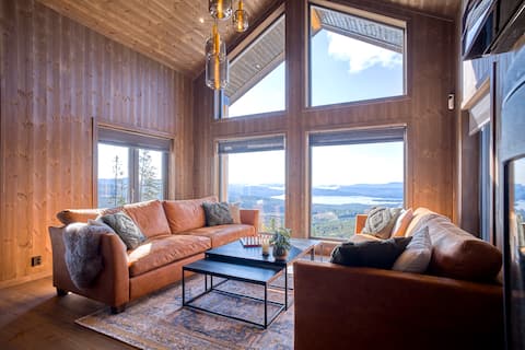 Top Airbnb: Lakeview Panorama with Sauna in Notodden