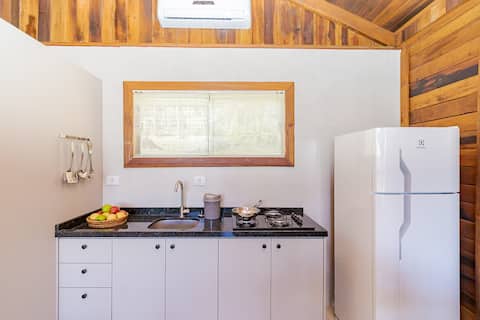 Successful Airbnb property: Chalet with Bathtub and Fireplace • Next to Curitiba in Campina Grande Do Sul