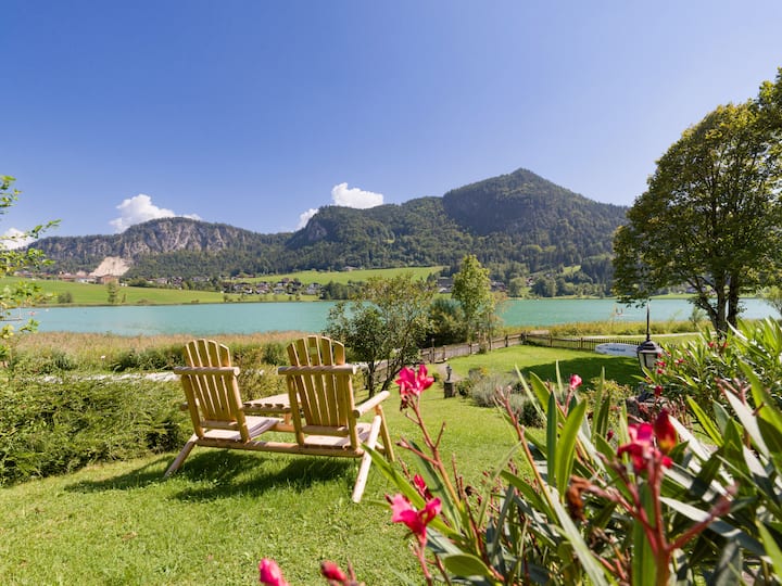Directly on the lake - apartment for 2 w. balcony
