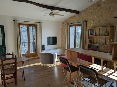 1 bedroom flat in 17th century home, Argelliers