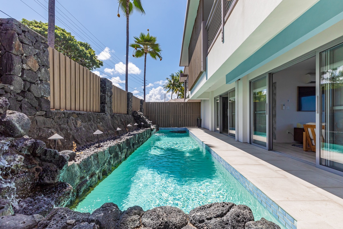 Top Airbnb: Mele Kai Kona - Luxe Oceanfront Property with Pool in Big Island