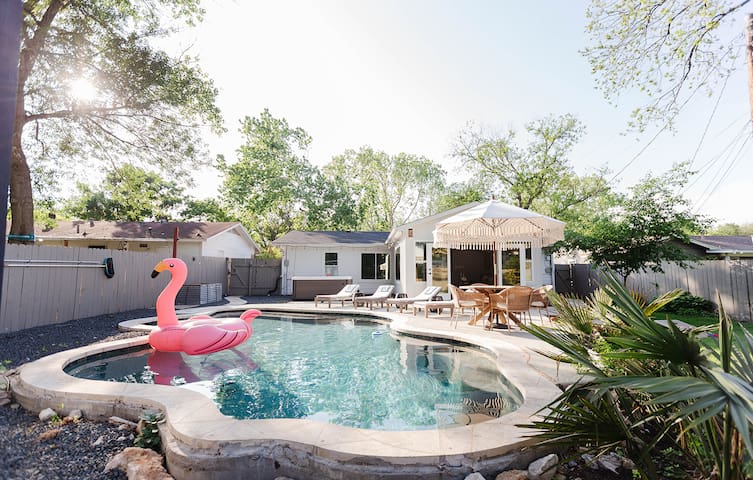 South Congress Bungalow w/ Pool & Hot Tub