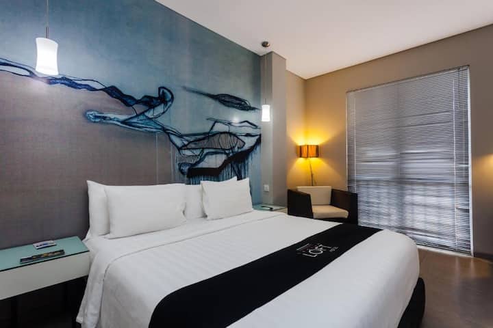 غرفة ديلوكس مع تكوين سرير مزدوج