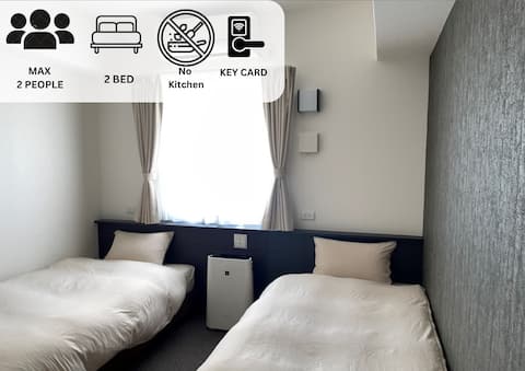 504 Shin-Imamiya Station is a 1-minute walk, 40 minutes from Kansai Airport, 2 minutes to Namba, Kyo