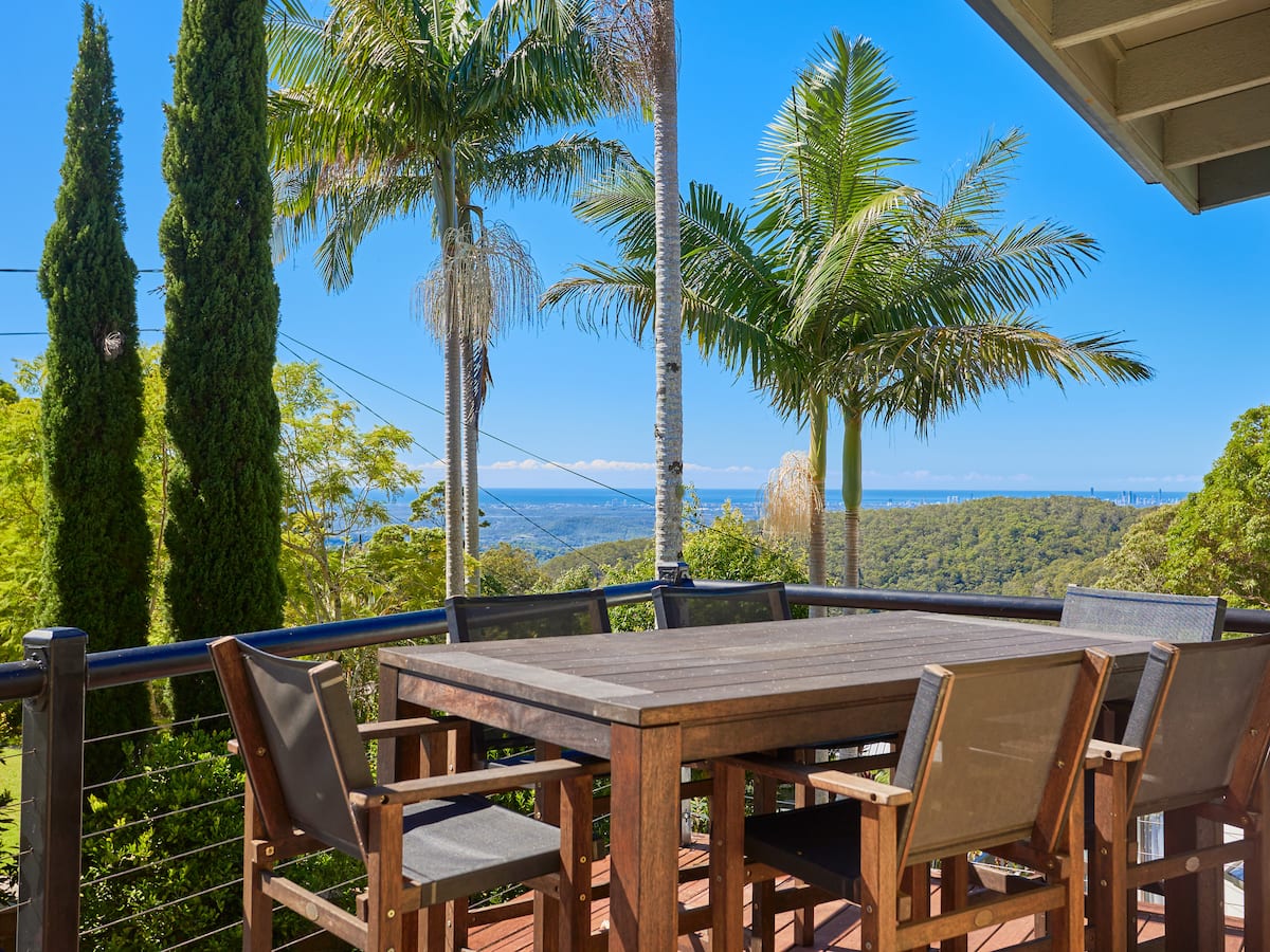 Rainforest Pole House with Dual Views — photo via the host's Airbnb listing
