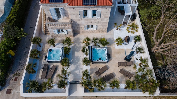 Jacuzzi Vila Suartini Orebić With Terrace - Lumbarda