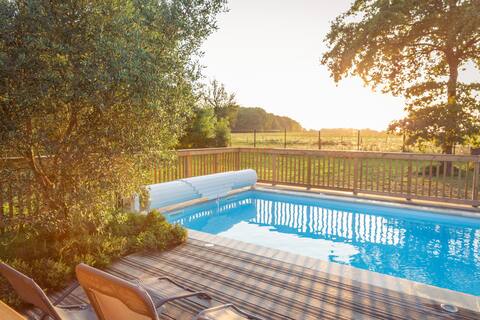 Country hous heated Pool - 10 people