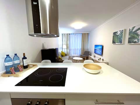 Popular Airbnb listing: New house Las Canteras - 2 bedrooms + parking in Las Palmas De Gran Canaria