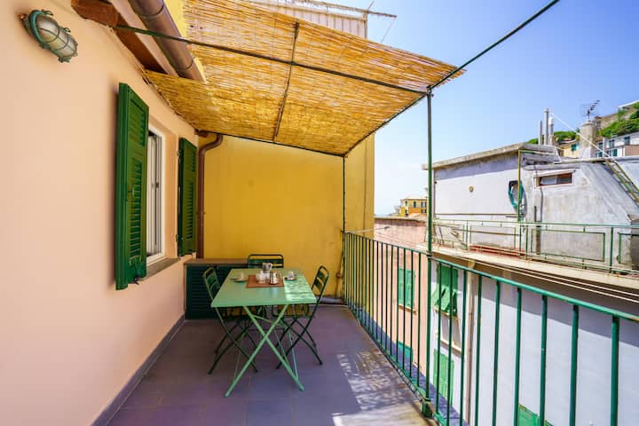 Casa Gisanima: terrazza e giardino a riomaggiore. - Appartamenti in affitto  a Riomaggiore, Liguria, Italia - Airbnb