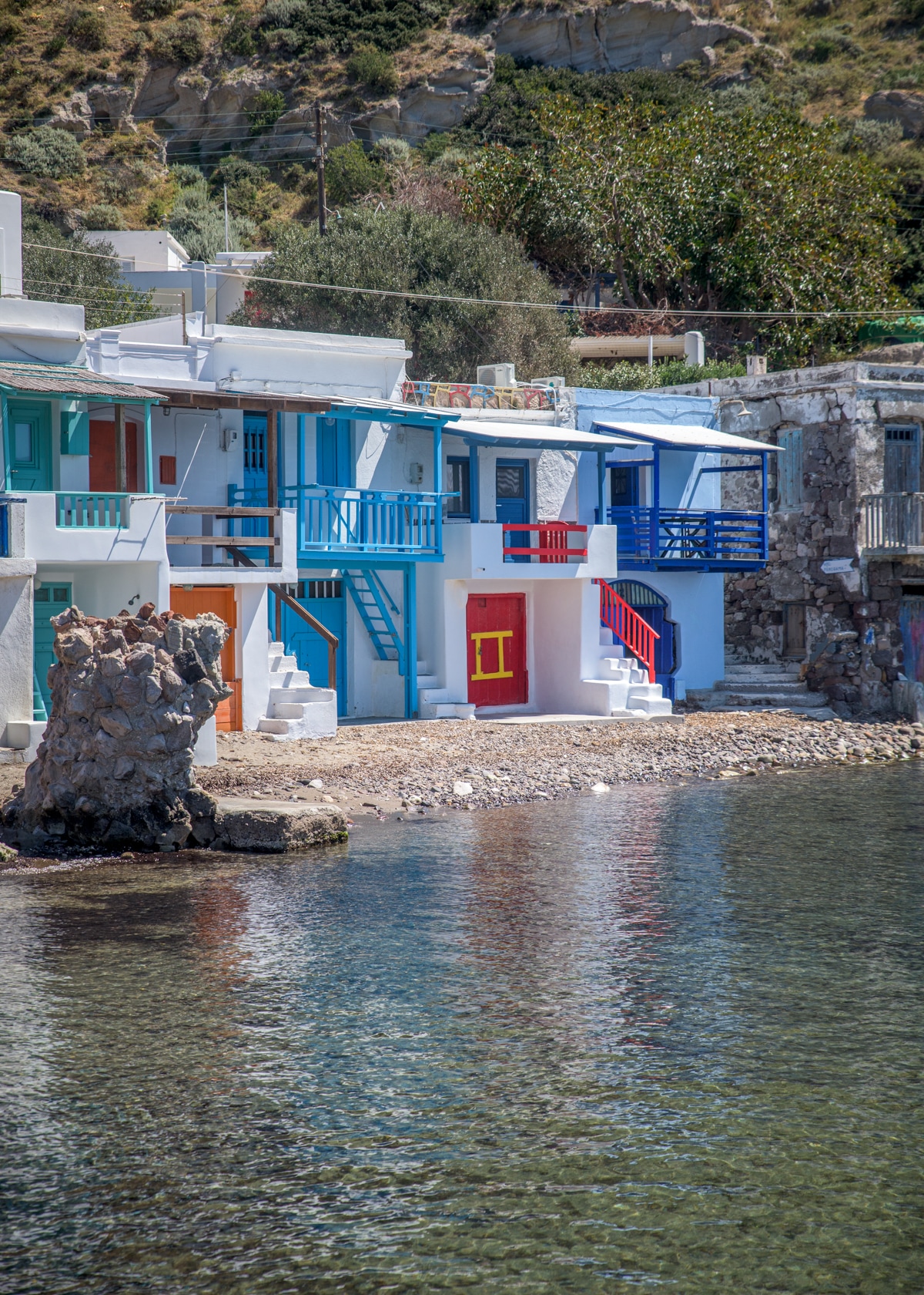 Blue Traditional Boathouse in Klima - Cycladic houses (Greece) for