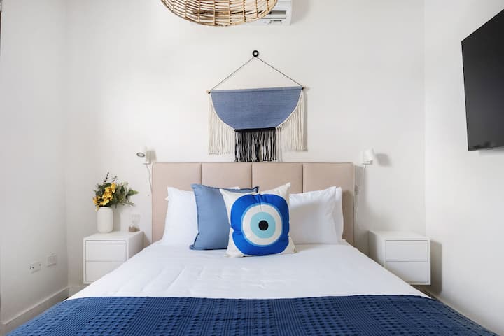 Every one of our 9 bedrooms have AC, TV, shades, fresh linens & full bathroom.