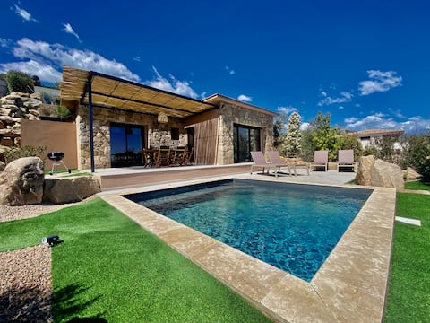Villa/Piscine/Vue Mer/Solenzara