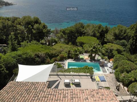 large house sea view heated swimming pool