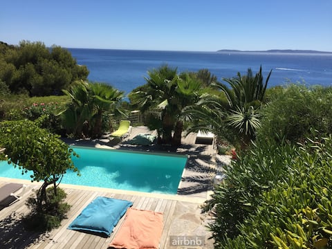 large house sea view heated swimming pool