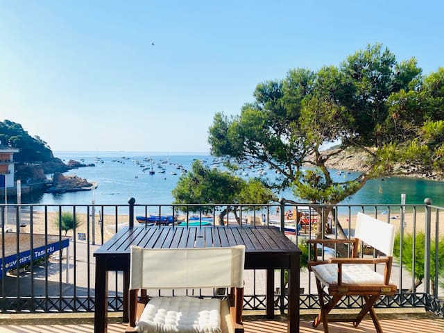 Beautiful beachfront apartment in Tamariu