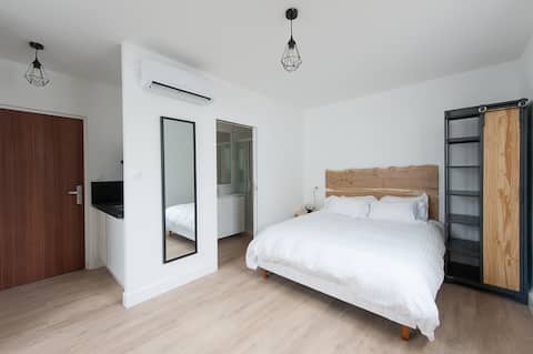 comfortable apartment with free private parking