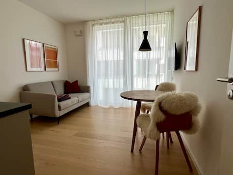 Chic 2-room apartment on the Neckarufer TG parking space