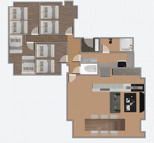 Asakusa 4Bed Rooms | Asakusa, Senso-Ji | 16ppl max gallery image 5