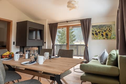 Luxury with sun terrace 80m² Sauna! Lift! Ski room!