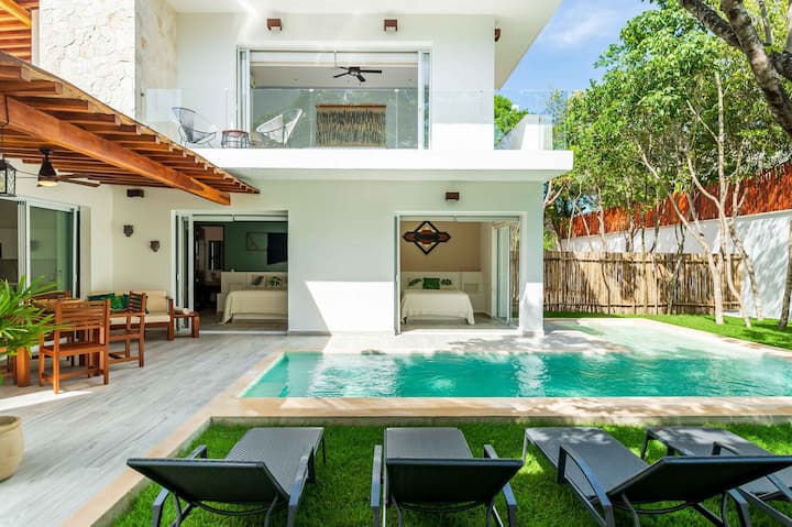 Beautiful Villa Boho Private Pool, Security 24h - Tulum