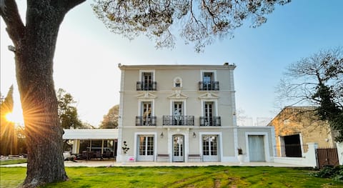 Manor house in nature