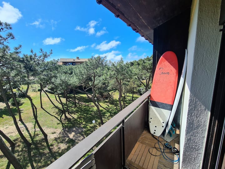 Plage à Pied - Studio Cosy Rénové + Parking - Seignosse
