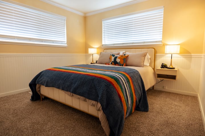 A cozy and comfortable retreat awaits in our guest bedroom for two.   Perfect for a restful night's sleep after a day of adventure in the beautiful surroundings.