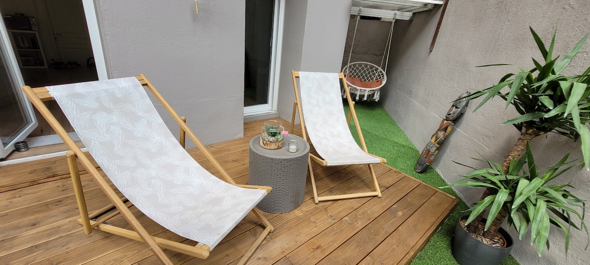 Airbnb performant: My terrace at 5 Avenues à Marseille 4e Arrondissement