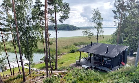 Modern cabin with sauna